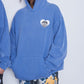 UNISEX WASHED BLUE HEARTED HOODIE